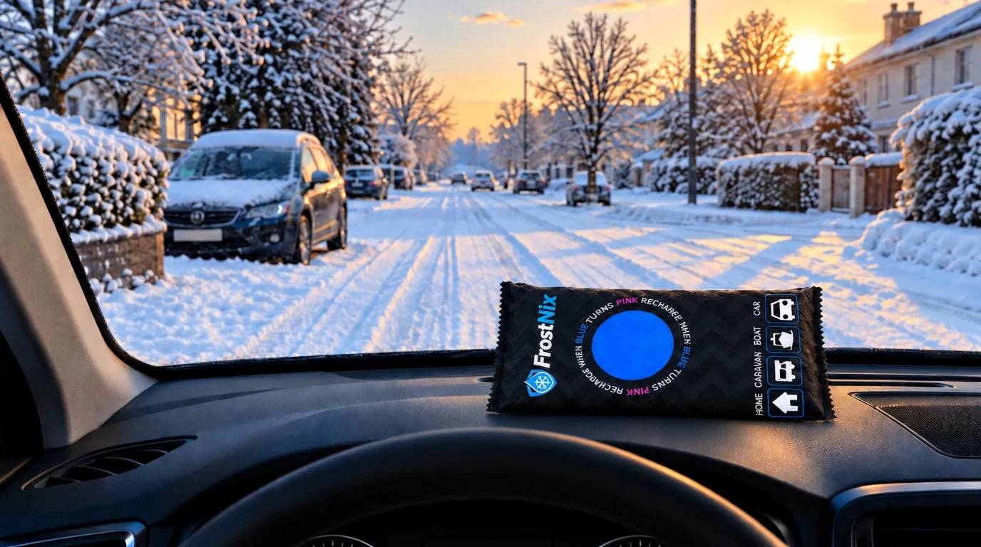 Windshield from inside, after FrostNix